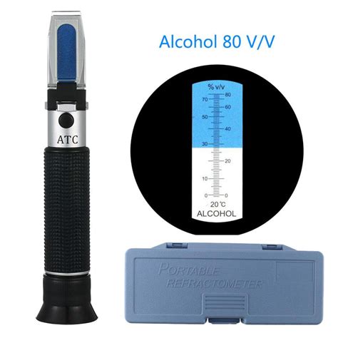 how to adjust refractometer for alcohol|alcohol concentration tester in drink.